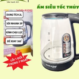 Ấm siêu tốc thủy tinh 2L cao cấp công suất 1300w bình siêu tốc trong suốt cường lực đèn led tự ngắt an toàn  M81 1