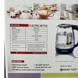 Ấm siêu tốc thủy tinh 2L cao cấp công suất 1300w bình siêu tốc trong suốt cường lực đèn led tự ngắt an toàn  M81 5