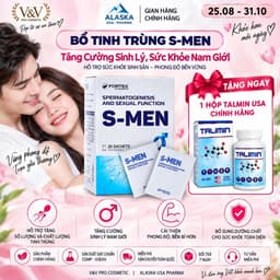 Bổ Tinh Trùng S-Men - Hỗ Trợ Cải Thiện Sức Khỏe Nam Giới, Tăng Testosterone,Sức Bền & Giảm Mệt Mỏi 1
