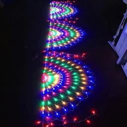 Đèn LED Rèm Lưới Đuôi Công Dài 4M Cao 0.5m 8 Chế Độ Trang Trí Ngày Lễ, Sự Kiện 5