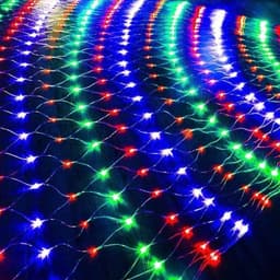 Đèn LED Rèm Lưới Đuôi Công Dài 4M Cao 0.5m 8 Chế Độ Trang Trí Ngày Lễ, Sự Kiện 4
