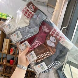 ​Tất Trẻ Em Chống Trượt Cổ Cao Hình Hoạt Hình Dễ Thương Cho Bé 1-12 Tuổi (Set 10 Đôi) 3