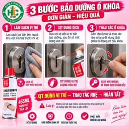 [GIÁ SỈ]  Dầu bôi trơn khóa cửa, lõi khóa, bảo dưỡng lỗ khóa, tẩy rỉ sét, bản lề trục cửa, tiếng ồn 6