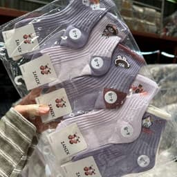 Tất Trẻ Em Cổ Cao Set 10 Đôi Cho Bé Trai Bé Gái 1-12 Tuổi - Vớ Cotton Co Giãn Mềm Mịn Giữ Ấm Tốt 2