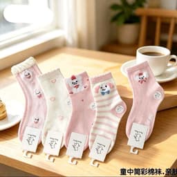 Tất Trẻ Em Cổ Cao Set 10 Đôi Cho Bé Trai Bé Gái 1-12 Tuổi - Vớ Cotton Co Giãn Mềm Mịn Giữ Ấm Tốt 1