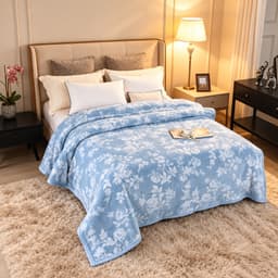 Chăn Nỉ Nhung Tuyết giữ nhiệt 2m3x2m 2 chất liệu lông cừu cao cấp, mềm mịn không rụng lông 6