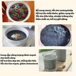 Bột Mè Đen Mix Đậu Đen Xanh Lòng 500G | Bột Mè Đen Xay Mịn, Dùng Hằng Ngày 9