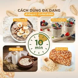 Yến Mạch 500G Cán Vỡ | Yến Mạch Dễ Nấu, Phù Hợp Bữa Sáng 8