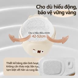 Mũ Bảo Vệ Đầu Cho Bé Tập Đi Chống Va Đập - Nón Bảo Hiểm Trẻ Em Tập Bò Siêu Nhẹ Thoáng Khí Vải Loại A 4