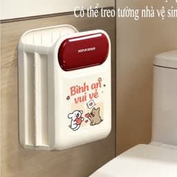 Thùng Rác Gấp Gọn Treo Tường Cánh Tủ Bếp Nắp Đậy Kín Chống Mùi Thông Minh Tiết Kiệm Không Gian 7