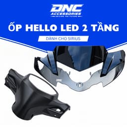 Ốp Hello LED 2 Tầng Sirius Xăng Cơ 50/110cc – Form Chuẩn Lắp Siêu Khít 2