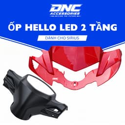Ốp Hello LED 2 Tầng Sirius Xăng Cơ 50/110cc – Form Chuẩn Lắp Siêu Khít 4