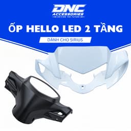 Ốp Hello LED 2 Tầng Sirius Xăng Cơ 50/110cc – Form Chuẩn Lắp Siêu Khít 3