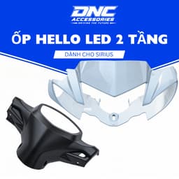 Ốp Hello LED 2 Tầng Sirius Xăng Cơ 50/110cc – Form Chuẩn Lắp Siêu Khít 7