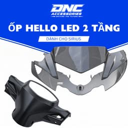 Ốp Hello LED 2 Tầng Sirius Xăng Cơ 50/110cc – Form Chuẩn Lắp Siêu Khít 6