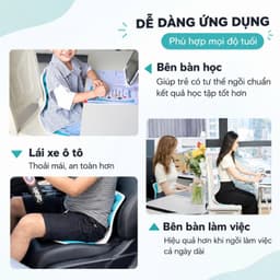 Ghế Công Thái Học Hỗ Trợ Tư Thế – Ghế Ôm Lưng Điều Chỉnh Dáng Ngồi Cho Người Làm Việc Văn Phòng 6