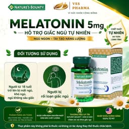 Viên uống Melatonin Nature's Bounty (60 viên) giúp điều hòa giấc ngủ giúp ngủ sâu giấc 2