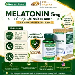Viên uống Melatonin Nature's Bounty (60 viên) giúp điều hòa giấc ngủ giúp ngủ sâu giấc 3