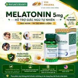 Viên uống Melatonin Nature's Bounty (60 viên) giúp điều hòa giấc ngủ giúp ngủ sâu giấc 5