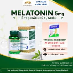 Viên uống Melatonin Nature's Bounty (60 viên) giúp điều hòa giấc ngủ giúp ngủ sâu giấc 6