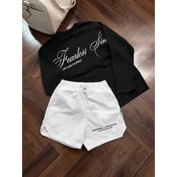 Set Leap & Fearless Sin Local Brand LUNACY Chữ Thêu Form Rộng Unisex 7