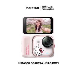 Camera hành trình Insta360 Go Ultra Hello Kitty Edition màu hồng chống rung, chống thấm nước chính hãng. 1