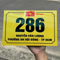 Biển Số Nhà MICA tráng gương - IN THEO YÊU CẦU - Nhiều kích thước - Tặng keo dán 3