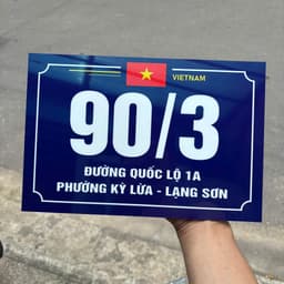 Biển Số Nhà MICA tráng gương - IN THEO YÊU CẦU - Nhiều kích thước - Tặng keo dán 4