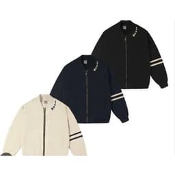 Áo khoác gió  bumber thêu 5 ngôi sao-viền tay nam nữ  Gió 2 lớp basic 4