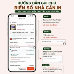 Biển Số Nhà MICA tráng gương - IN THEO YÊU CẦU - Nhiều kích thước - Tặng keo dán 2