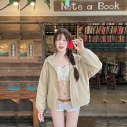Áo Khoác Gió Nữ Lucie: Chống Nắng, Chống Mưa, Thoáng Mát - Phong Cách Hàn Quốc Thời Thượng, Bảo Vệ Tia UV 6