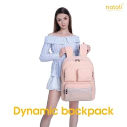 Balo đi học Natoli B1  thời trang kháng nước , balo laptop nhiều ngăn chính hãng 2