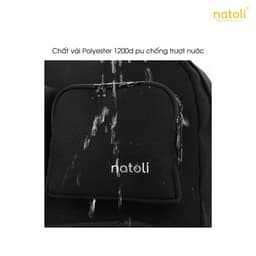 Balo đi học Natoli B1  thời trang kháng nước , balo laptop nhiều ngăn chính hãng 4