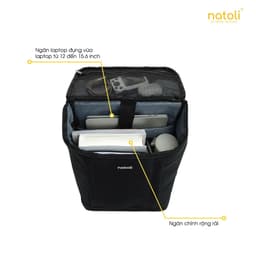 Balo du lịch đi phượt Natoli B3 thời trang chống sốc kháng nước cao cấp BST Discovery 3
