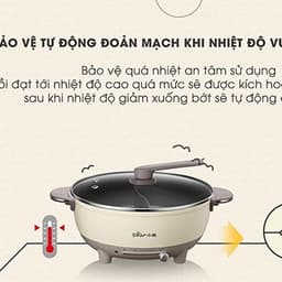 Nồi lẩu uyên ương 6L Bear DHG-B60R6 8