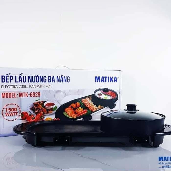 Bếp lẩu nướng đa năng Matika MTK-6929 - Hàng chính hãng