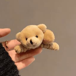 Kẹp Tóc Gấu Bông Cao Cấp, Chun buộc tóc hình gấu. Phụ Kiện Tóc Dễ Thương Cho Bạn Gái 4