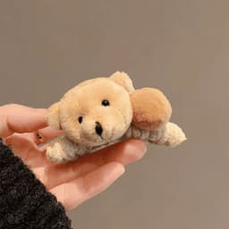 Kẹp Tóc Gấu Bông Cao Cấp, Chun buộc tóc hình gấu. Phụ Kiện Tóc Dễ Thương Cho Bạn Gái 5