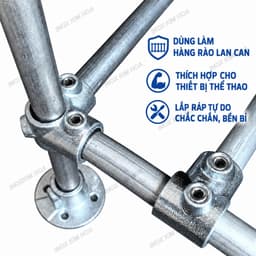 Phụ Kiện Nối Ống Tròn Bằng Gang Phi 21 25 27 32mm – Khớp Nối Ống Gang Lắp Ráp 4