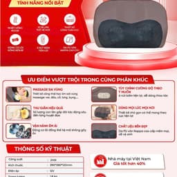 Máy massage cổ vai gáy lưng Queen Crown MC002 8