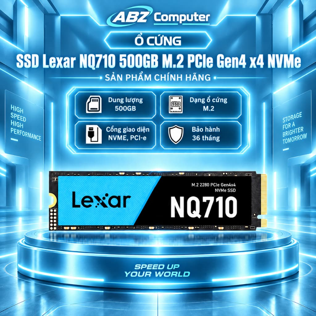 SSD Lexar NQ710 500GB M.2 PCIe Gen4 x4 NVMe