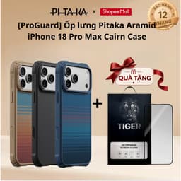 [ProGuard / iPhone 18 Promax] Ốp lưng Pitaka Aramid ProGuard bảo vệ chống sốc cho iPhone 18 Pro Max Cairn Case 1