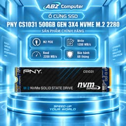 Ổ Cứng SSD PNY CS1031 500GB M.2 2280 PCIE NVME GEN 3X4| NEW | CHÍNH HÃNG| BẢO HÀNH 36 THÁNG 1