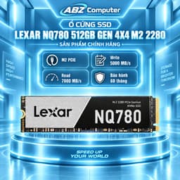 Ổ Cứng SSD Lexar NQ780 512GB (NVMe PCIe/ Gen4x4 M2.2280/ 5000MB/s/ 2500MB/s) | NEW | CHÍNH HÃNG 1