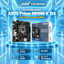 MAINBOARD Bo Mạch Chủ ASUS PRIME H610M-K D4 NEW | Chính Hãng | Bảo Hành 36 Tháng 1