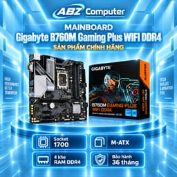 MAINBOARD GIGABYTE B760M GAMING PLUS WIFI DDR4 NEW | Chính Hãng | Bảo hành 36 tháng 1