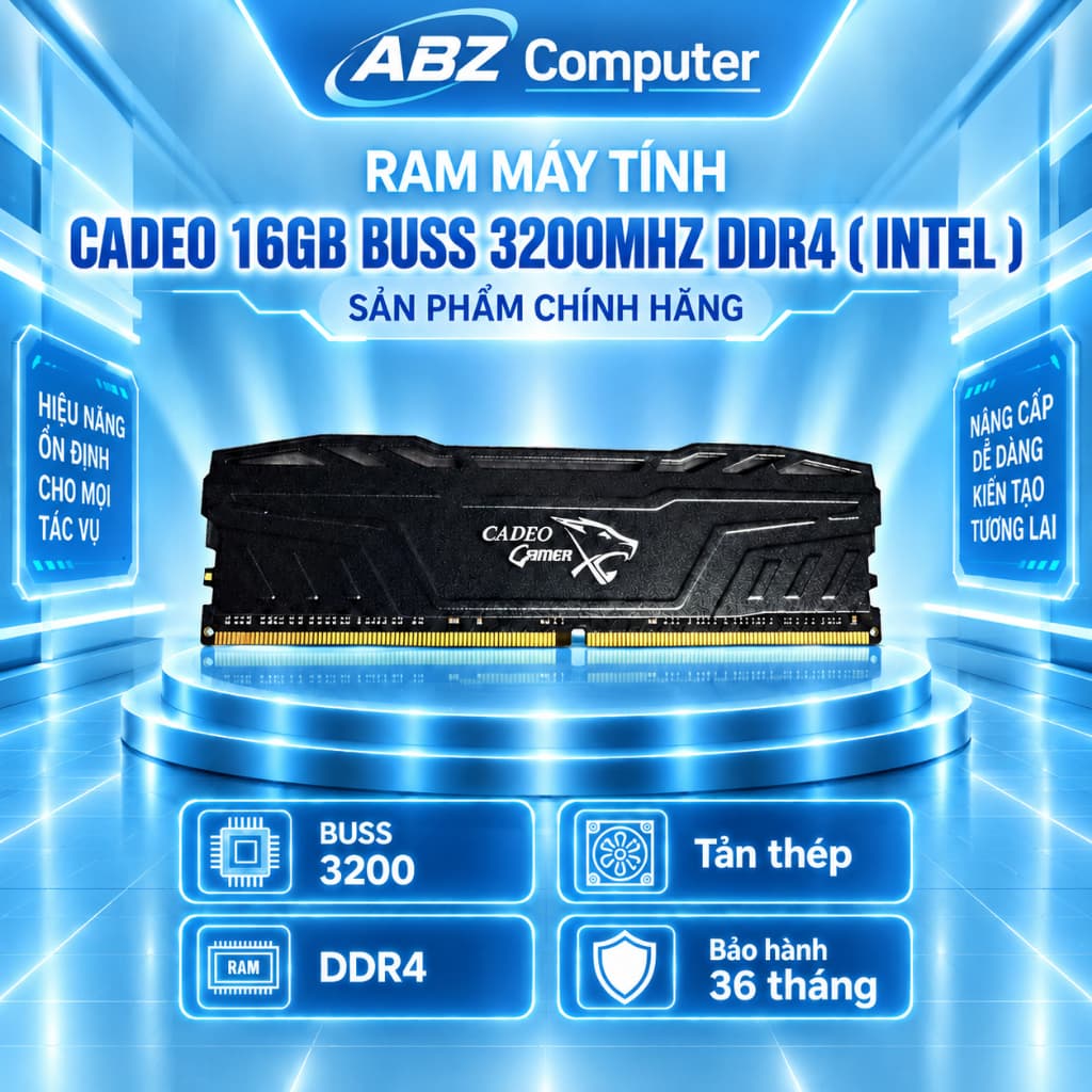 RAM MÁY TÍNH CADEO 16GB 3200MHz DDR4 NEW | Chính Hãng | Bảo Hành 36 Tháng