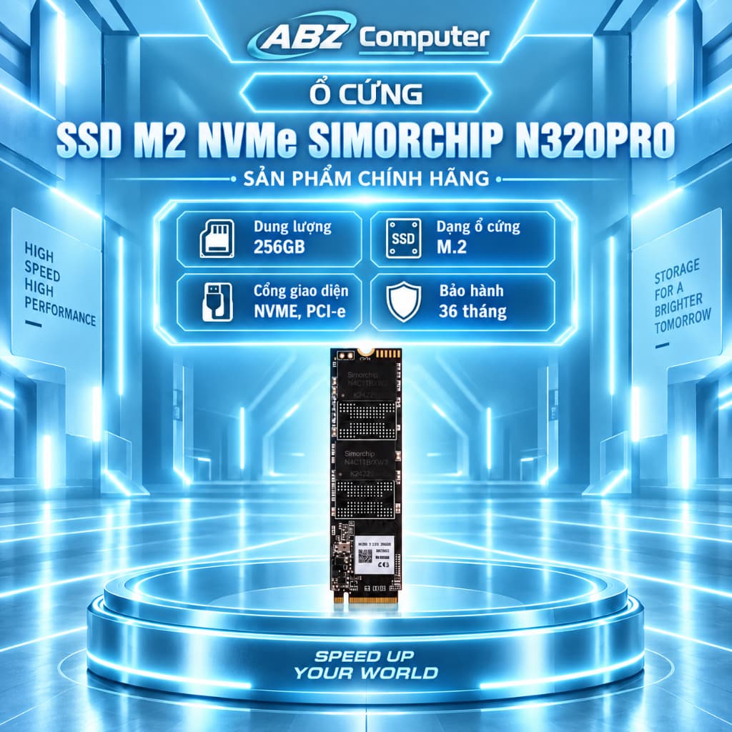 Ổ cứng SSD Simor Chip 256GB M2 Gen 3x4 NVMe -SSD N320PRO