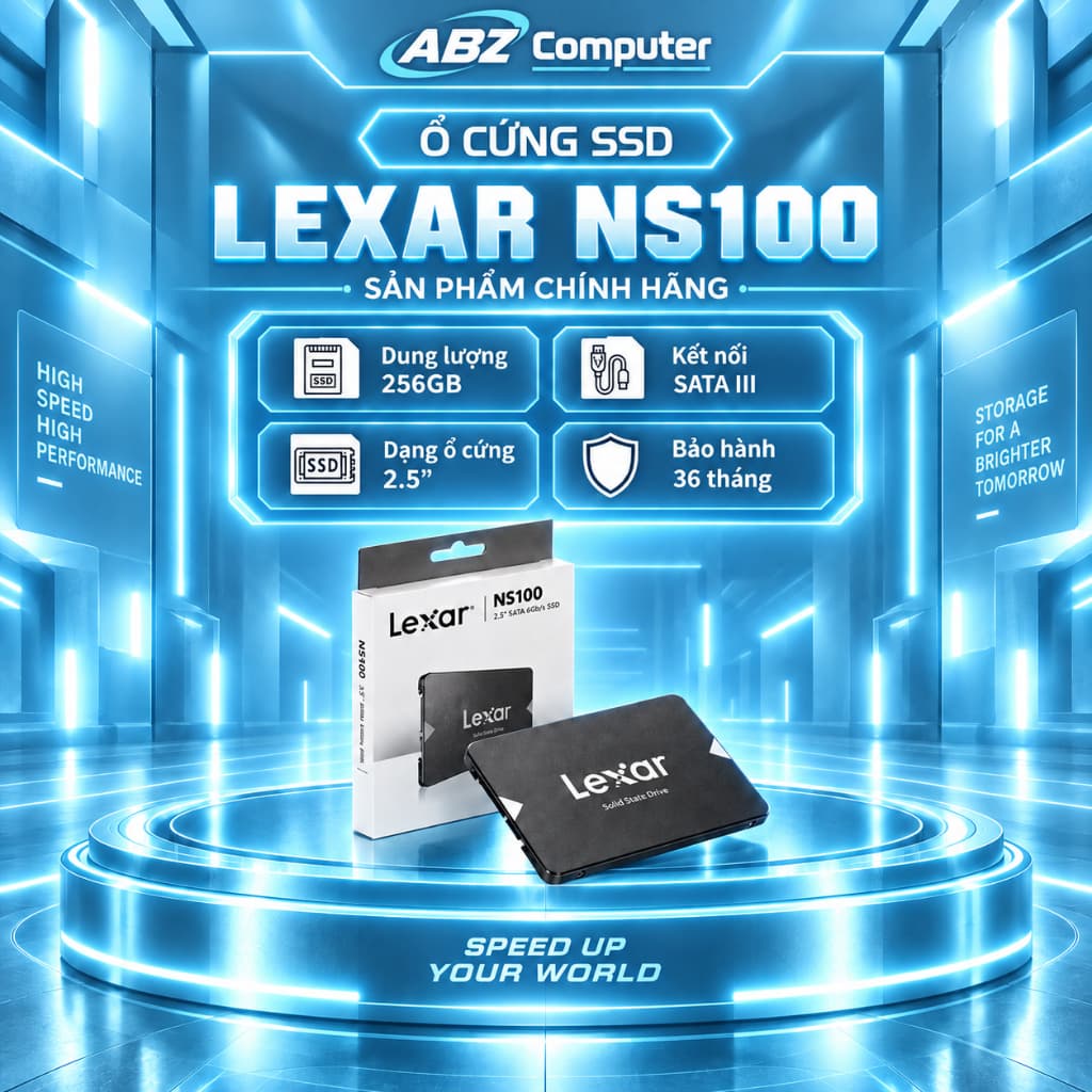 Ổ CỨNG SSD LEXAR 256GB SATA3 2.5' NEW| CHÍNH HÃNG| Bảo hành 36 tháng