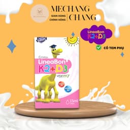 [ CHÍNH HÃNG] [Date 4/2028] LineaBon D3K2 hồng 15ml tinh khiết hỗ trợ hấp thu canxi dạng nhỏ giọt tiện lợi cho trẻ 2